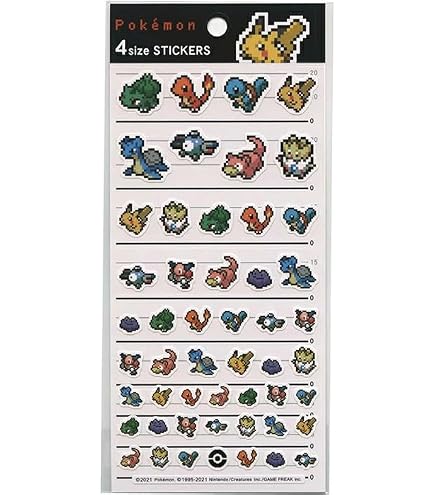 Amazon | カミオジャパン ポケットモンスター 4サイズステッカーズ