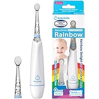 ベビースマイル こども用電動歯ブラシ S-204 レインボー 電動歯ブラシ 子供 赤ちゃん 歯ブラシ 電動 日本製 (ブルー)