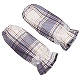 ロングダストプルオーバースリーブスリーブレッグアームスリーブレース、ブルー付きアームカバー