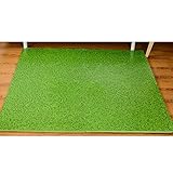 Kanemt ジョイントマット　カラーマット　フチ付　厚手　暖か　60*60cm 4枚組　グリーン
