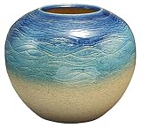 信楽焼 へちもん 華厳のうつわ 花瓶 青釉あやなみ 11-7239