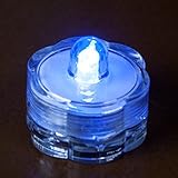 LEDキャンドル - 防水 - ロウソク cdl03 ブルー Blue ライトキャンドル（蝋燭）LEDで光るロウソク / ローソク / キャンドル / ライト / 照明 / 7彩