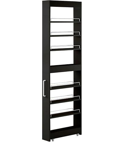 Amazon.co.jp: 【背面パネル付きで安心収納】 8tail キッチンワゴン 幅