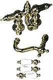 Kingston Brass CC1009T2 Wall Mount Clawfoot Tub Filler with Hand Shower