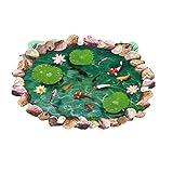 3dプール壁ステッカー – SODIAL ( R ) 3dプール壁ステッカー防水Lotus Pondゴールドの魚の子バスルームホームPersonalized床壁ステッカーデカール