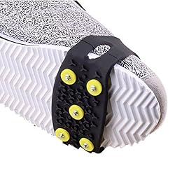 steman--net　5スタッドアンチスリップグリップ　2PCSパッケージ　雪道･ロッククライミング･山登り　靴の滑り止めパーツ　転倒防止