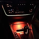 車灰皿雰囲気ライト適用するBMW F30 F32 F33 F34 F36（フィット：BMW 3シリーズ320、328、330、335、M3 2012-2019およびBMW 4シリーズ428、435、M4 2014-2020）セントラルコンソール環境ラ