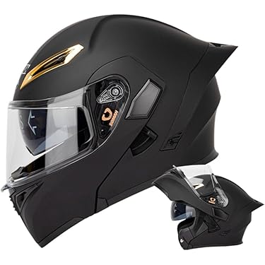 フリップアップ式 システムフルフェイスヘルメットダブルシールド内蔵マットブラック バイクヘルメット フリップアップ システム ヘルメット オシャレ