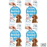 メディボール 犬用 ミルク【4袋セット】15個入 犬 薬 飲ませる おやつ 投薬 投薬補助 ピルポケット 全犬種 全年齢 ＋DoubleUロゴティッシュ