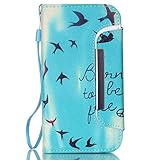 UNEXTATI Galaxy S5 Mini ケース 手帳型ケース 2 in 1 高級PUレザー 耐衝撃 全面保護 Samsung Galaxy S5 Miniケース カバー Case (ブルー, 