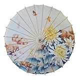 中国/日本スタイル紙傘パラソル33-inch菊