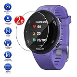 Maxku ガーミン Garmin ForeAthlete 45?/?ForeAthlete?45S ガラスフィルム 日本旭硝子素材採用 高透過率 薄型 硬度9H 飛散防止処理 2.5D ラウンドエッジ加工 自動吸着 ガーミン ForeAthlete 45 45S フィルム【2枚入り】