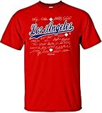 MLB Los Angeles Angelsチーム署名Tシャツ、スモール、レッド