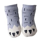 3ペアノンスリップ新生児幼児靴下暖かい薄型ノンスキッドストッキングベビーギフト1-2歳の赤ちゃん-A01