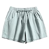 Sillictor ショートパンツ レディース 短パン 綿麻 夏 カジュアル ルームウェア ヨガ 905grbl-M