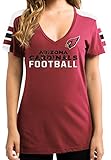 Arizona CardinalsマジェスティックWomen 's Pride Playing VネックTシャツ L ホワイト