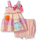 Baby Goodlad Baby Girls' Octupus Applique Seersucker Sundress Hot Pink 3-6 Months [並行輸入品]