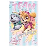 Paw Patrol PW16376 - Skye & Everest 'Pups Role' 150cm x 100cm Polar Fleece Blanket