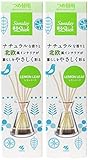 【まとめ買い】サワデー香るスティック 消臭芳香剤 北欧風デザイン ナチュラルなレモンリーフの香り 詰め替え用 70ml×2個