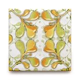 【B'stile】水彩画のような淡い色合いのタイル「AGATA - アガタ (デザインタイプ)」（陶器質｜107mm角｜屋内壁用）1枚