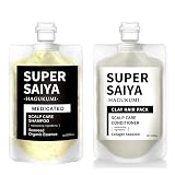 スーパーサイヤ 薬用 スカルプシャンプー お試し180ml コンディショナー150g セット メンズ オーガニック アミノ酸シャンプー リンスイン 無添加 フケ かゆみ 頭皮 保湿 乾燥 ノンシリコン 医薬部外品