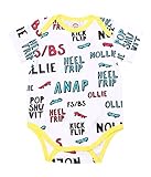 ANAP KIDS 総柄パイピングBABYロンパース ホワイト 70