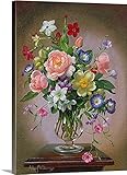 Albert Williamsギャラリー‐「Roses , Peonies and Freesias in aガラス花瓶 26" x 36" 1048725_1_26x36_none