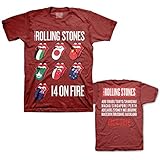 XL ローリングストーンズ東京ドーム 2014 国旗Tシャツ 赤