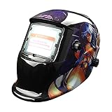 自動遮光　溶接面　溶接マスク　溶接ヘルメット　TIG、MAG、MIG、アーク対応/ 遮光速度1/25000秒 ソーラー電池採用　25番