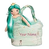 Personalized DC -緑とゴールドマーメイドプリンセス生意気なKidzファッションペットSak Stuffed Animal Toy Withバッグ