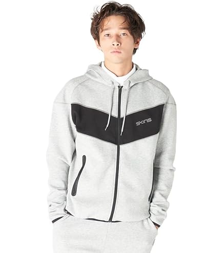 Amazon.co.jp: スキンズ（SKINS） 撥水ロゴプリントブルゾン 184-57910