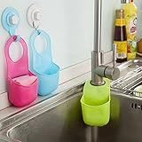 Generic Bluee : 1Pc Fashion Kitchen Sink Bathroom Hanging Strainer Organizer Storage Holder Bag Tool