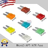 5 – 30 Amp APT ATR micro2ブレードヒューズ車トラックボートマリンRVロット 35 Pack MICRO2FUSE 1