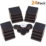 Adoric非スリップ家具パッドのセット24 – の自己粘着フェルトパッド家具フィート、16-pack 2 " & 8パック1」ゴムバンパーforキャビネット、テーブルと椅子、床プロテクターfor H