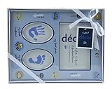 Cudlie! Decor Baby Boy's First Photo Handprint Footprint Frame by Cudlie