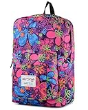 HotStyle Waterproof Flora Pattern Laptop Backpack Cute for Junior School Girls [並行輸入品]