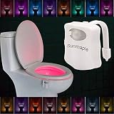 16色LEDトイレライト、モーション、トイレ便器ライトActivated LEDナイトライト、のみアクティブin Darkness