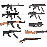 HiPlay ZYTOYS 1/12 MP5/M4/AK47/P90/M1887 銃セット 銃モデル アクションフィギュア展示用 PVC製 (ZY6001A)