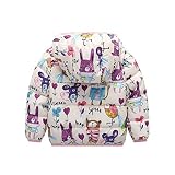 New Winter Warm Floral Printed Jacket -3T