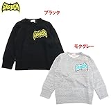 GARACH(ギャラッチ) 「ロゴワッペン」長袖トレーナー 【1603】【C】 110 ブラック(Bk)