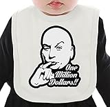 Dr Evil One Million Dollars ネクタイを有する有機ビブ Medium
