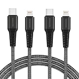 2M 2本 充電ケーブル USB C to Lightingケーブル 20W対応 PD急速充電 超高耐久 高速データ同期 タイプC