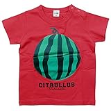 【初夏盛夏対応】 CHEEK ROOM(チイクルーム) 製品洗い加工済み42/2天竺すいか半袖Tシャツ 80cm/RE NO.B-480151