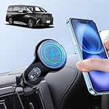 【BIXUAN】トヨタ アルファード30系 スマホホルダー [スマホに充電可能] 9インチ/10インチ専用 アルファ30/ ヴェルファ30 スマホスタンド 専用車載ホルダー マグネット マグセーフ Magsafe対応 スマホ置き 超強磁力 車用 360度回転 Vellfire/Alphard 30 カーアクセサリー