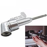 1/4 "磁気角ビットドライバアダプタドライバ360度調整可能なサムフランジオフセットパワーヘッドパワードリル