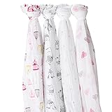 [ エイデンアンドアネイ ] Aden+Anais おくるみ 4枚セット モスリンコットン クラシックスワドル Classic Swaddles ベビー 新生児 ブランケット スワドリングラップ [並