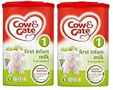 Cow & Gate（カウ&ゲート） 乳児用粉ミルク 【0~6カ月の赤ちゃん】 900g x 2