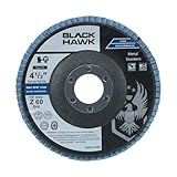 10 Pack 4-1/2" x 7/8" Black Hawk Zirconia Grinding & Sanding Flap Discs T27 (60 Grit) [並行輸入品]