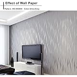 Embossed Texturedダマスク壁紙、3d壁紙壁画の寝室、リビングルーム、キッチンやバスルーム壁20.8 CM x 393.7 " one size OS004863_S
