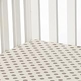 Sweet Potato Calliope Fitted Sheet, Tangerine/Orange/Grey/White by Sweet Potatoes